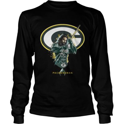 Longsleeve Tee Packersman Aquaman And Packers Football Team TShirt