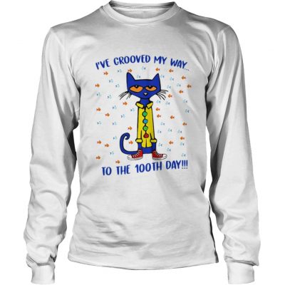 Longsleeve Tee Pete the Cat Ive groove my way to the 100th day shirt