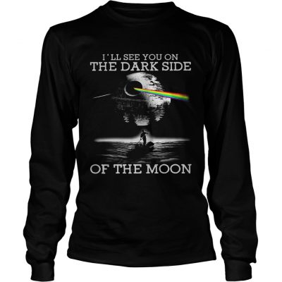 Longsleeve Tee Pink Floyd Ill see you on the dark side of the moon shirt