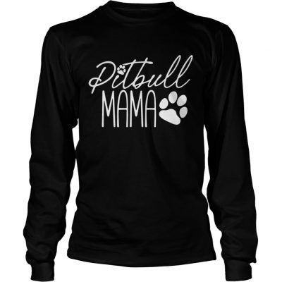 Longsleeve Tee Pitbull Mama Bella Canvas Shirt