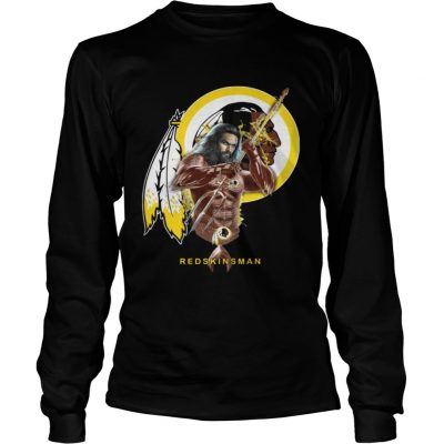 Longsleeve Tee Redskinsman Aquaman And Redskins Football Team TShirt