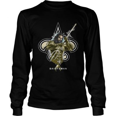 Longsleeve Tee Saintsman Aquaman And Saints Football Team TShirt