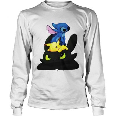 Longsleeve Tee Stitch Pokemon Grinch shirt