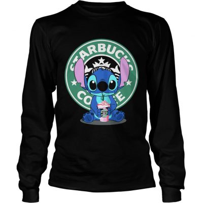 Longsleeve Tee Stitch drinking Starbucks coffee shirt