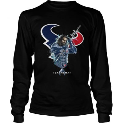 Longsleeve Tee Texansman Aquaman And Texans Football Team TShirt