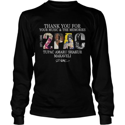 Longsleeve Tee Thank you for your music and the Memories 2PAC Tupac Amaru shirt