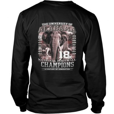 Longsleeve Tee The University of Alabama National Football Champions a Century shirt