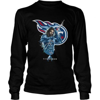 Longsleeve Tee Titansman Aquaman And Titans Football Team TShirt