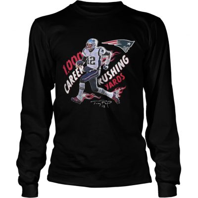 Longsleeve Tee TomBrady 1 000 Career Rushing Yards Shirt