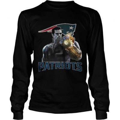 Longsleeve Tee TomBrady Thanos infinity gauntlet Patriots Shirt