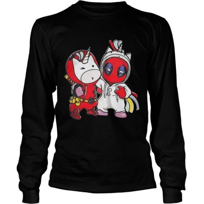 Longsleeve Tee Unicorn and Deadpool shirt