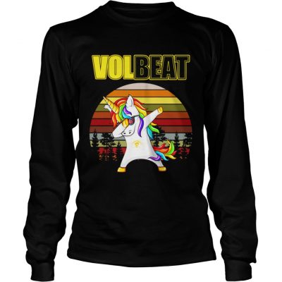 Longsleeve Tee Unicorn dabbing Volbeat retro shirt