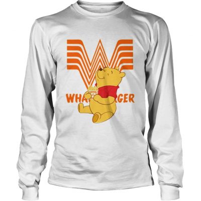 Longsleeve Tee Winnie the Pooh eating Whataburger shirt