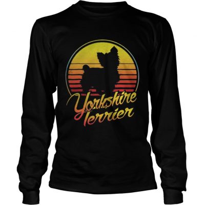 Longsleeve Tee Yorkshire Terrier vintage retro classic shirt