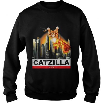 Sweatshirt Cat Catzilla Godzilla shirt