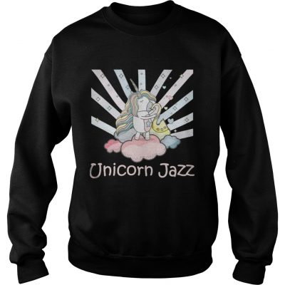 Sweatshirt Cute Unicorn Jazz Colorful TShirt