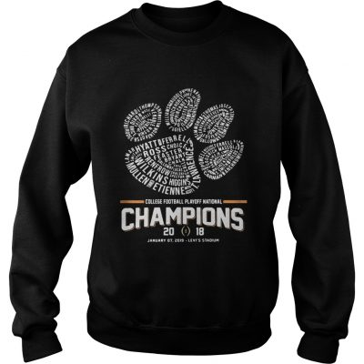 Sweatshirt Dog paw college football playoff national championship 2018 shirt