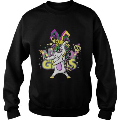 Sweatshirt Flossing Unicorn Mardi Gras New Orleans Party TShirt