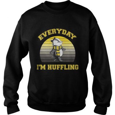 Sweatshirt Huffle Badger everyday I huffling retro shirt