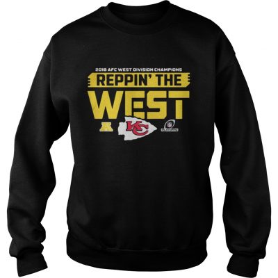 Sweatshirt Kansas City Chiefs 2018 AFC west division champions Reppin the west shirt