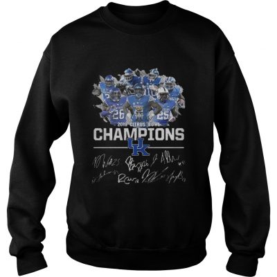 Sweatshirt Kentucky Wildcats 2019 Citrus Bowl Champions Signa shirt