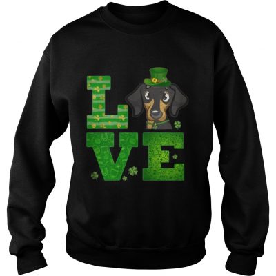 Sweatshirt Love Dachshund St Patricks Day Green Shamrock TShirt