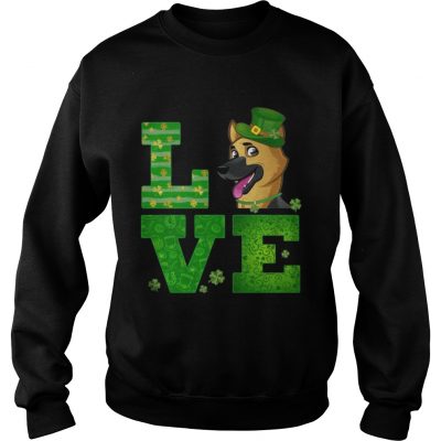 Sweatshirt Love German Shepherd St Patricks Day Green Shamrock TShirt