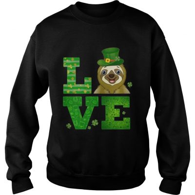 Sweatshirt Love Sloth St Patricks Day Green Shamrock TShirt