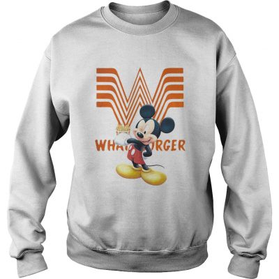 Sweatshirt Mickey Mouse Whataburger shirt