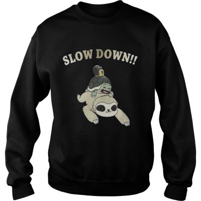 Sweatshirt Sloth Slow down shirt