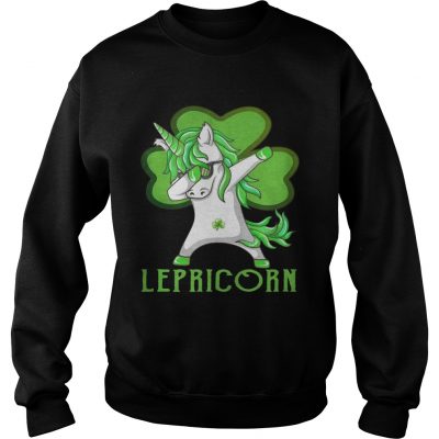 Sweatshirt St Patricks Day Dabbing Lepricorn Irish Unicorn TShirt