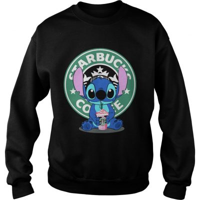 Sweatshirt Stitch drinking Starbucks coffee shirt