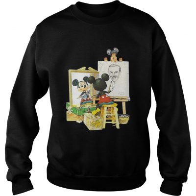 Sweatshirt Walt Disney and Mickey Mouse self portrait shirt