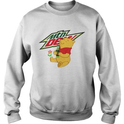 Sweatshirt Winnie the Pooh drinking Mountain Dew shirt