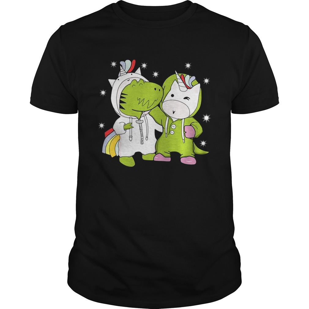 Dinosaur and Unicorn are best friends shirt