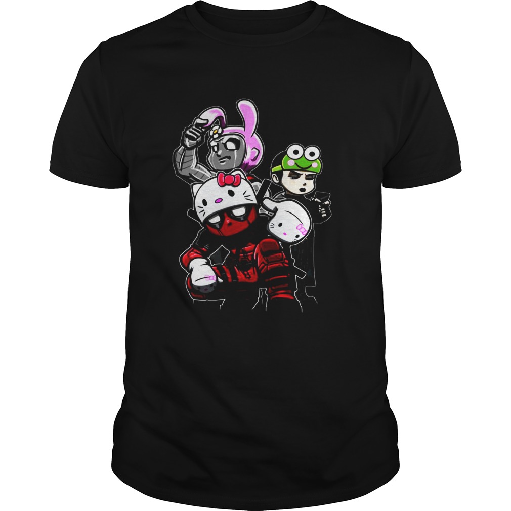 Team Hello Kitty Deadpool Colossus And Negasonic Teenage Warhead shirt