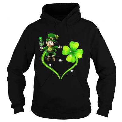 Hoodie Leprechaun four leaf clover shirt