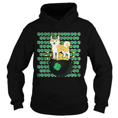 Hoodie Lucky Shiba Inu Shamrock St Patricks Day Shirt