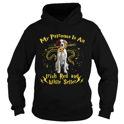 Hoodie My patronus is an Irish red and white setter shirt