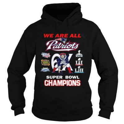 Hoodie New England Patriots We Are All Patriots 6x Super Bowl Champions shirt