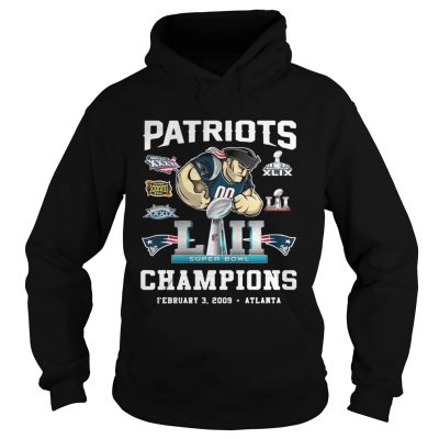 Hoodie Patriots Liii Champions February 3 2009 Atlanta shirt