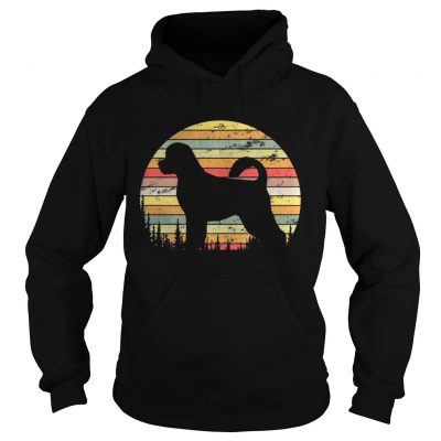 Hoodie Portuguese Water Dog Retro 70s Vintage Dog Lover Shirt