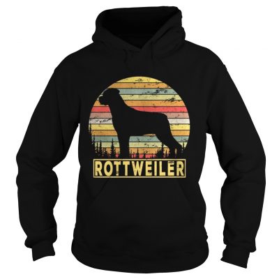 Hoodie Rottweiler Retro 70s Vintage Dog Lover Shirt