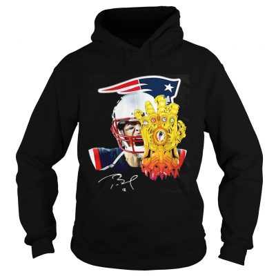 Hoodie Tom Brady 12 New England Patriots Thanos Shirt