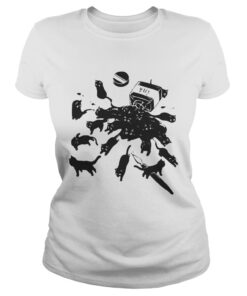 Ladies Tee Cats in ink bottle shirt