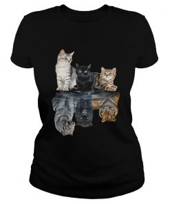 Ladies Tee Cats reflection tigers shirt