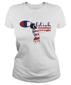 Ladies Tee Childish gambino stickers shirt