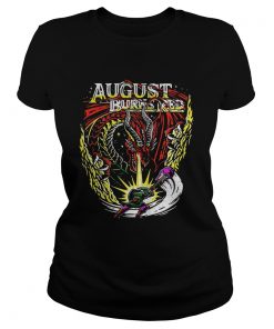 Ladies Tee Dragon August burns red shirt