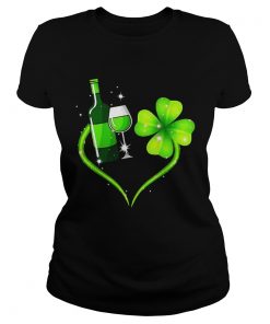 Ladies Tee Goblet four leaf clover shirt