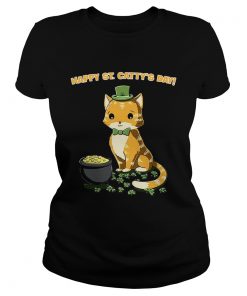 Ladies Tee Happy St Cattys day shirt